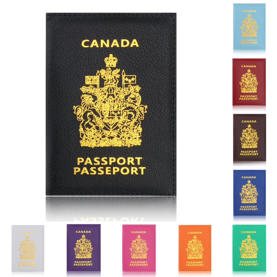 Luxury Bags Canada - Canada Passport Holder Protector Wallet Business