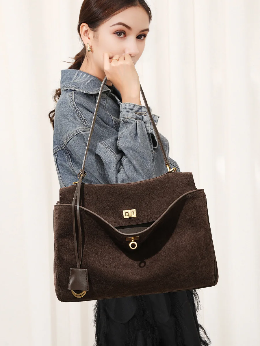 Autumn Winter Women's Suede ge - Luxury Bags Big recension och pris