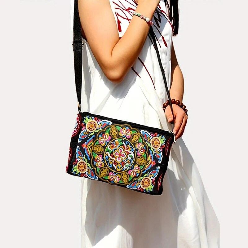 Women's Embroidered Flowers Ny - Luxury Bags Big recension och pris