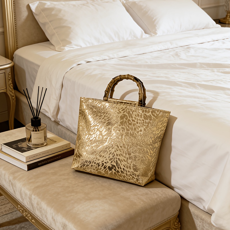 Light luxury metallic gold jac - Luxury Bags Big recension och pris