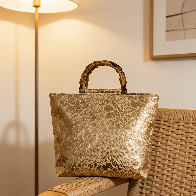 Light luxury metallic gold jac - Luxury Bags Big recension och pris