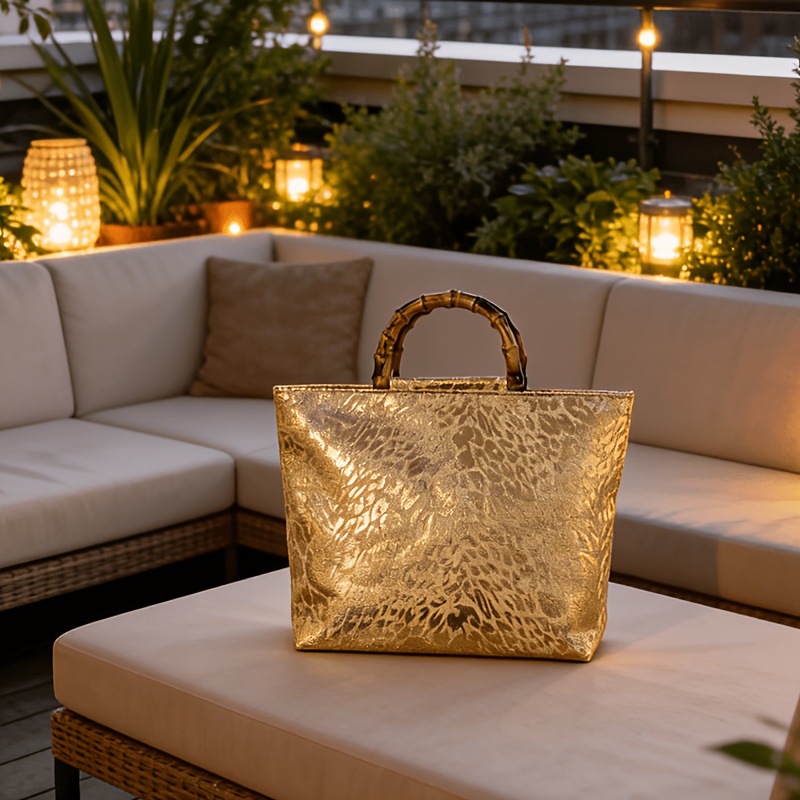 Light luxury metallic gold jac - Luxury Bags Big recension och pris